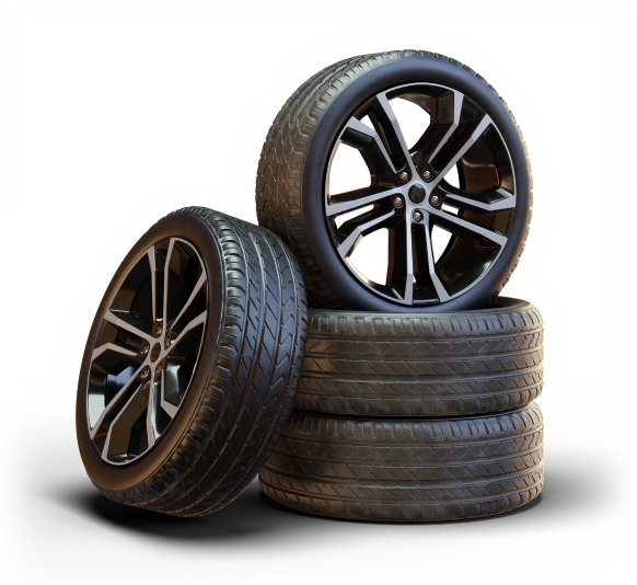 stack of tyres